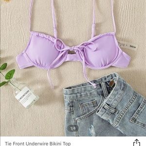 Purple shein bikini top